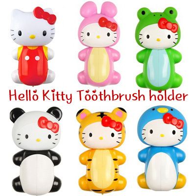 Hello Kitty Toothbrush Holder Basic/Rabbit/Panda/Frog/Tiger/Penguins 