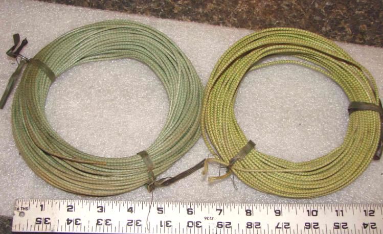 WESTERN ELECTRIC CLOTH WIRE 2 ROLLS 19g SOLID & STRANDED  