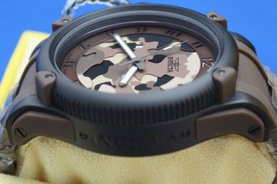   Invicta 1198 Lefty Russian Diver Army Limited Ed Camoflauge Watch New