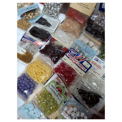 Lot of 100 Bags Packs Beads Craft Jewelry Westrim Acrylic Wood 