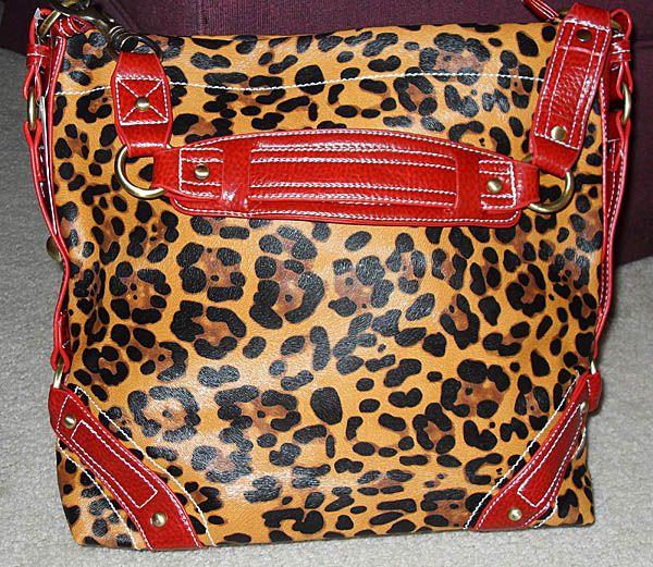 New Quality, Leopard Print Shoulder Bag, Red  